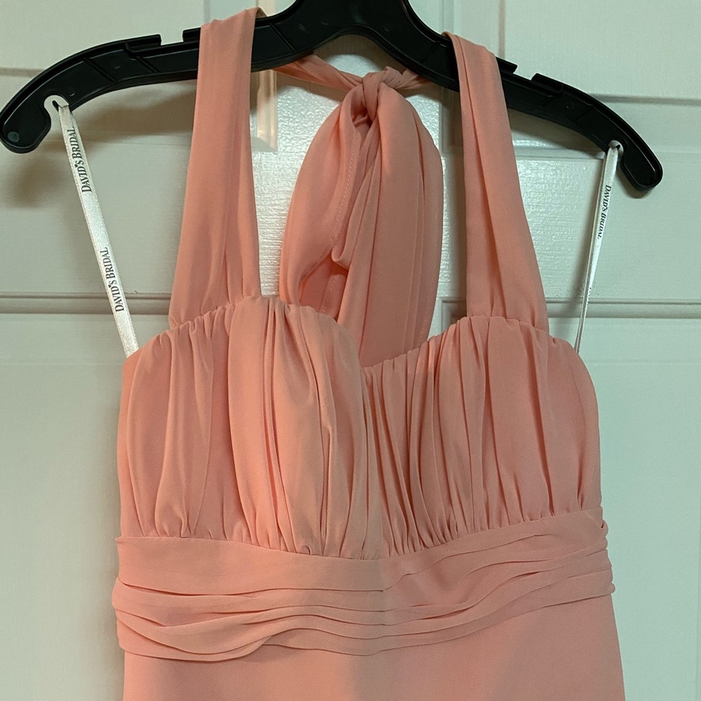 David’s Bridal Short Halter Dress - Pink Sz 6